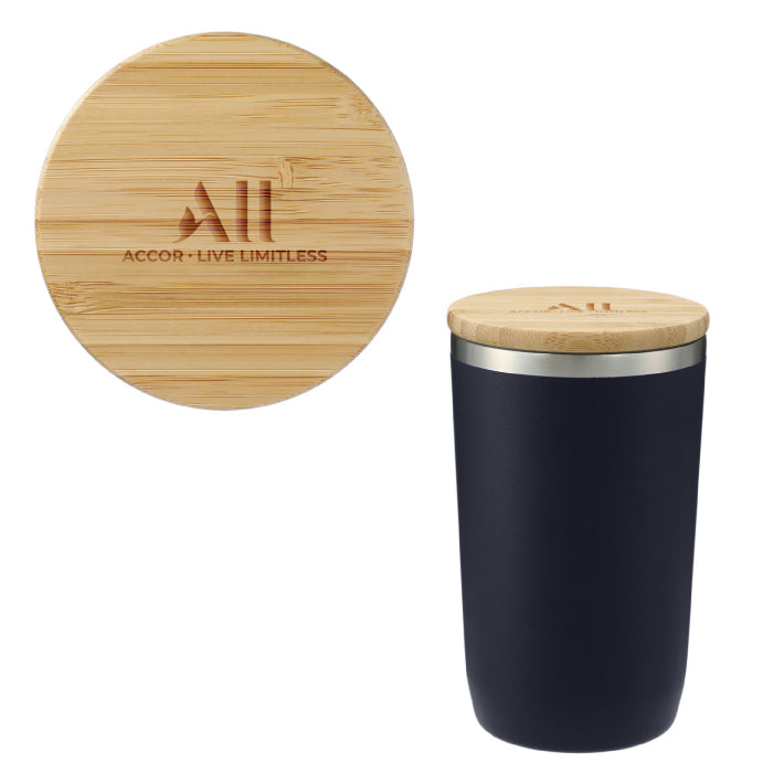 Copper Vacuum Tumbler with Bamboo Lid -14oz